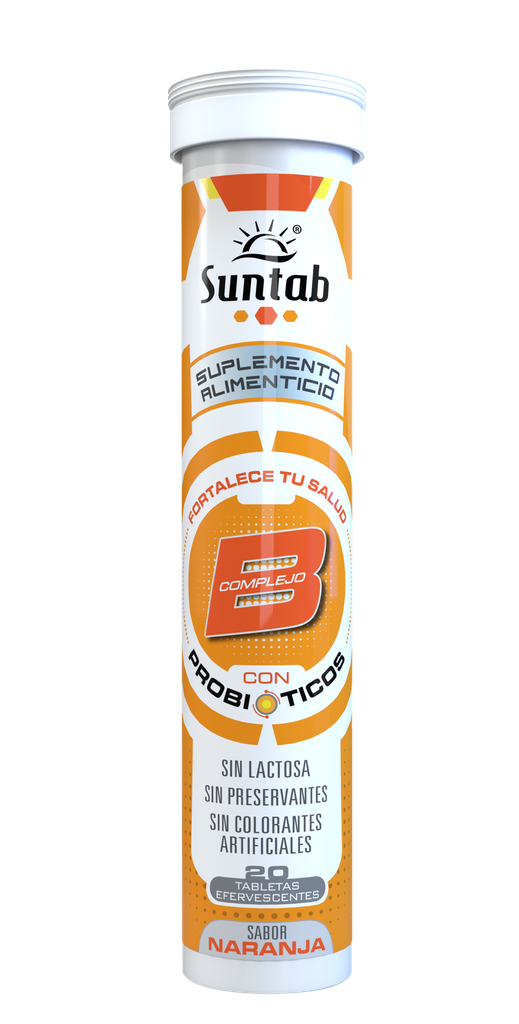 SUNTAB COMPLEJO B NARANJA/FCO 20 TAB